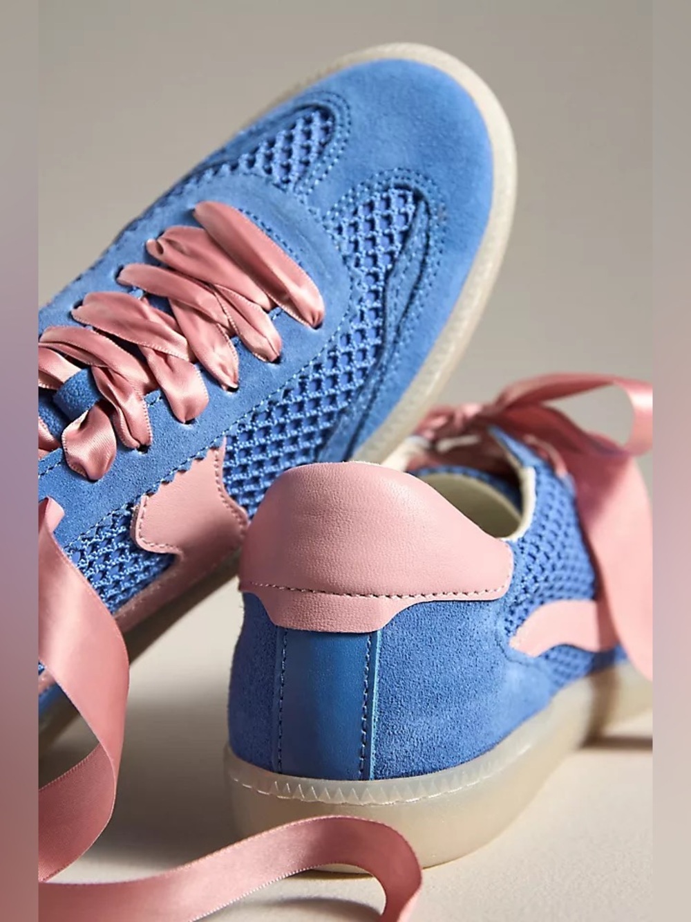 Dolce Vita- Blue & Pink Suede Mesh Sneaker -
